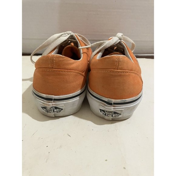 VANS  Old Skool  big kids Size 2 Orange canvas skateboard sneaker Shoes - Picture 4 of 7